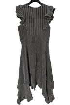 AllSaints Midikleid, schwarz/weiss, Grösse EU 42 (UK 14 / US 10)