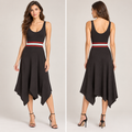 A.L.C. Strickkleid • Schwarz mit Streifendetail • Neu mit Etikett • Gr. M