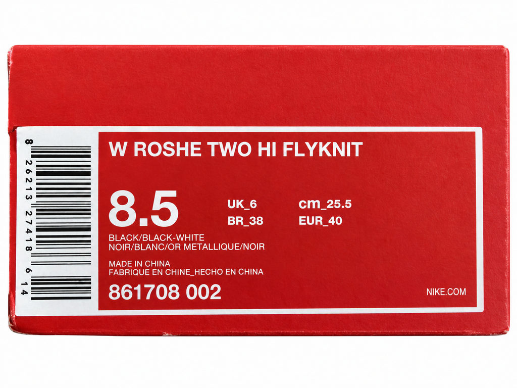 Nike W Roshe Two Hi Flyknit, Neu & ungetragen (Grösse 40 - 8.5 US)