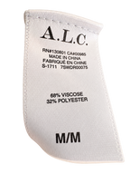 A.L.C. Strickkleid • Schwarz mit Streifendetail • Neu mit Etikett • Gr. M