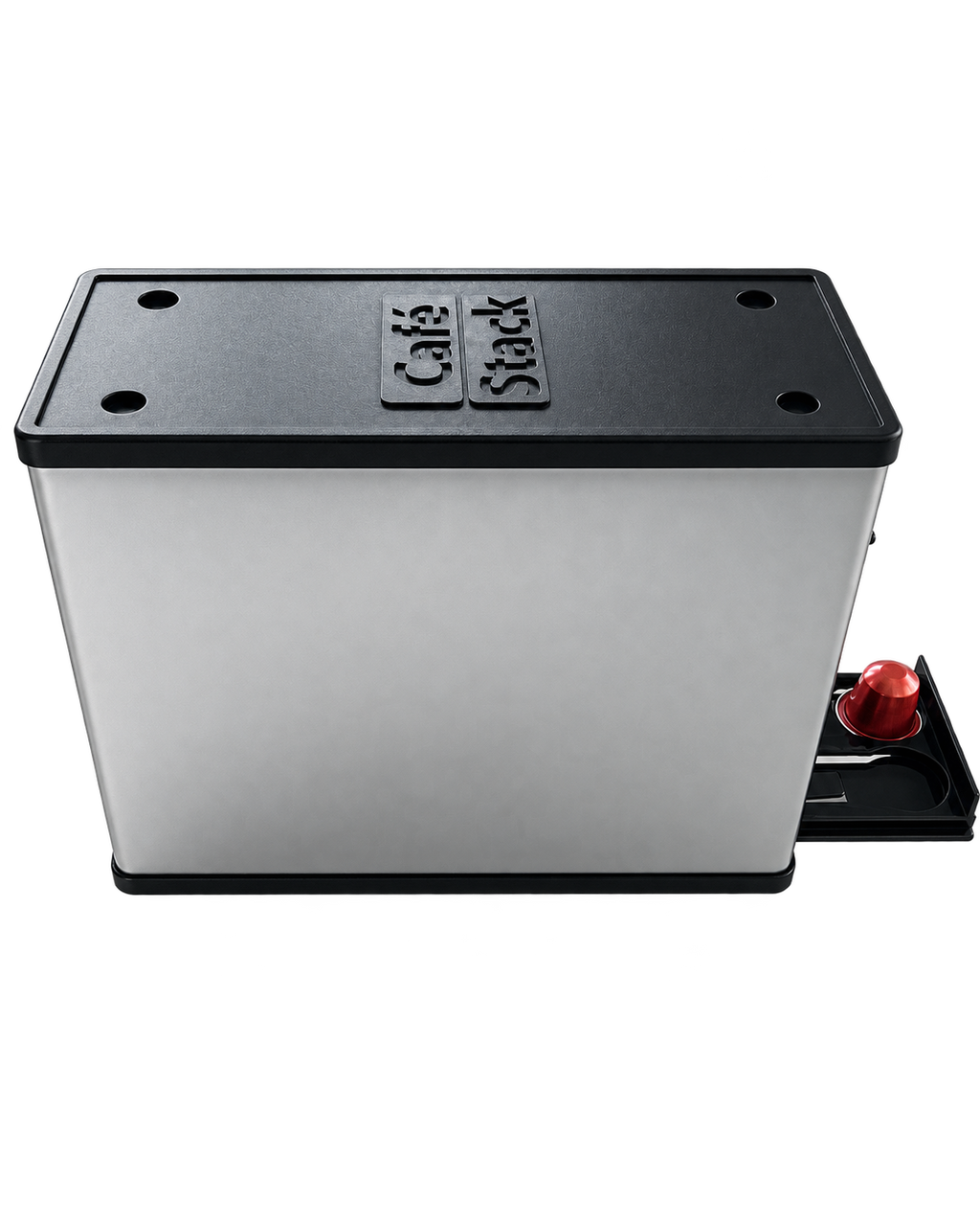 YouCopia CafeStack – Nespresso Kapselständer für 60 Kapseln (silber)