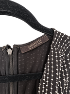 AllSaints Midikleid, schwarz/weiss, Grösse EU 42 (UK 14 / US 10)