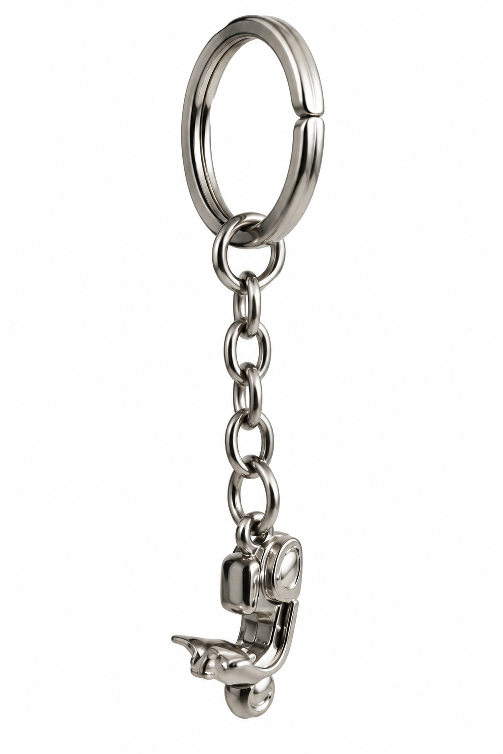 Detailreicher Roller-Schlüsselanhänger aus Metall