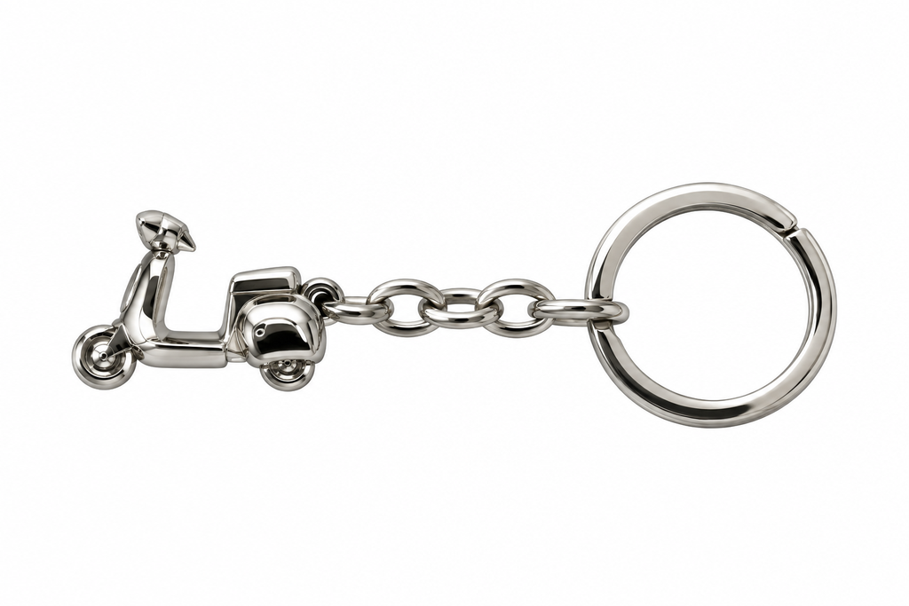 Detailreicher Roller-Schlüsselanhänger aus Metall