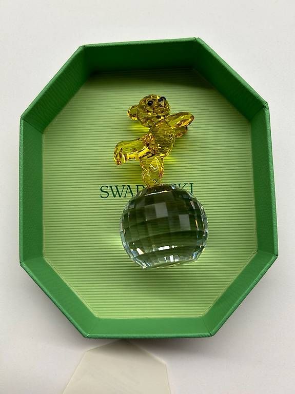 Swarovski Kris Bear Ready to Disco | Gelbe Kristallfigur
